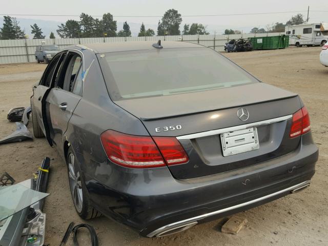 WDDHF5KBXEA824687 - 2014 MERCEDES-BENZ E 350 GRAY photo 3