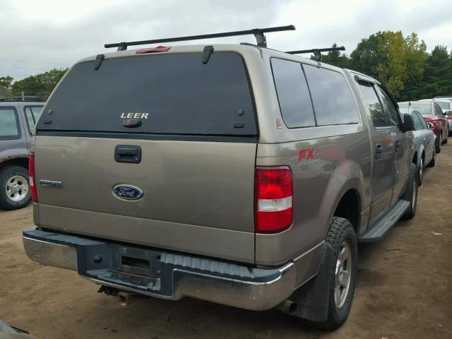 1FTPW14594KA67618 - 2004 FORD F150 BEIGE photo 4