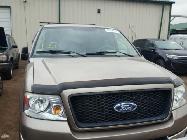 1FTPW14594KA67618 - 2004 FORD F150 BEIGE photo 9