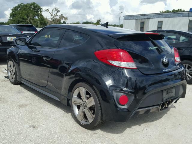 KMHTC6AE8DU161157 - 2013 HYUNDAI VELOSTER T BLACK photo 3