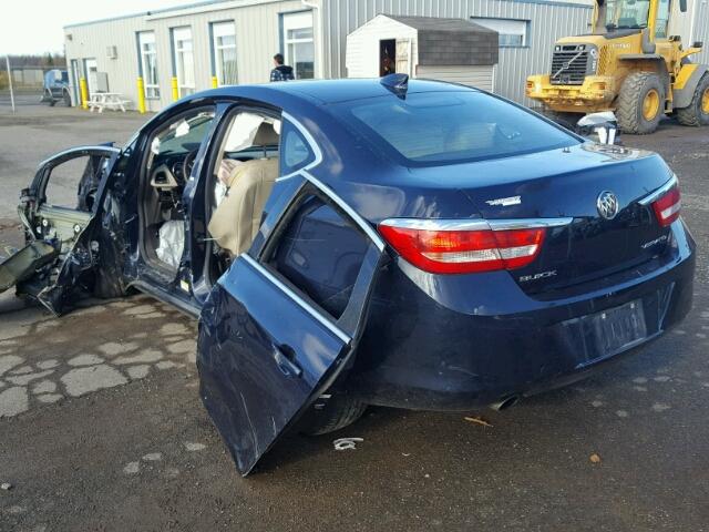 1G4PP5SK0F4149379 - 2015 BUICK VERANO BLUE photo 3