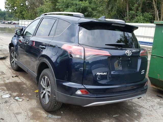 JTMRFREV9JJ228864 - 2018 TOYOTA RAV4 ADVEN BLUE photo 3