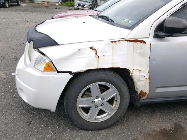 1J8FT47068D778640 - 2008 JEEP COMPASS SP WHITE photo 9