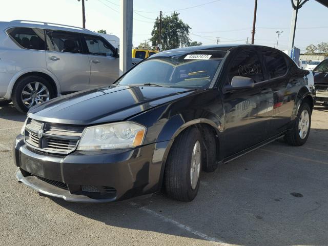 1B3CC4FB4AN125142 - 2010 DODGE AVENGER SX BLACK photo 2