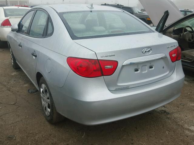 KMHDU4AD0AU143115 - 2010 HYUNDAI ELANTRA SILVER photo 3