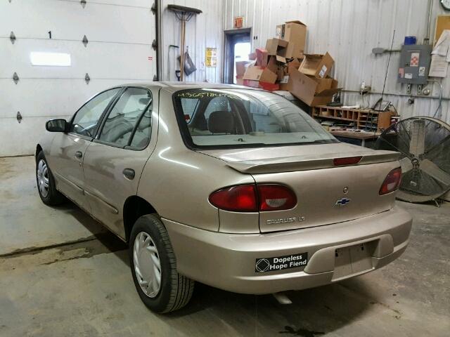 1G1JF524717103630 - 2001 CHEVROLET CAVALIER TAN photo 3