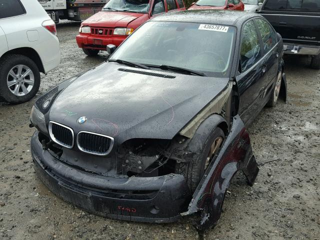 WBAET37483NJ40521 - 2003 BMW 325 I BLACK photo 2