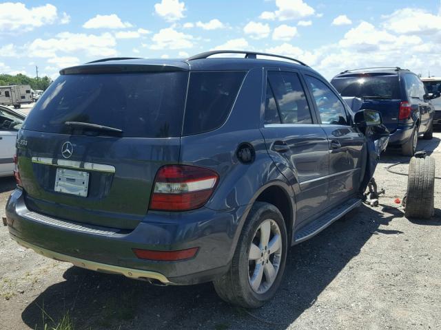 4JGBB5GB8BA736586 - 2011 MERCEDES-BENZ ML 350 BLUE photo 4