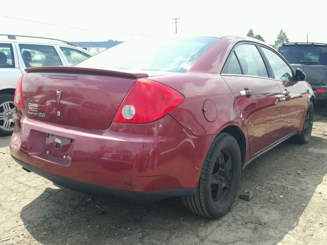 1G2ZG57B694171434 - 2009 PONTIAC G6 RED photo 4