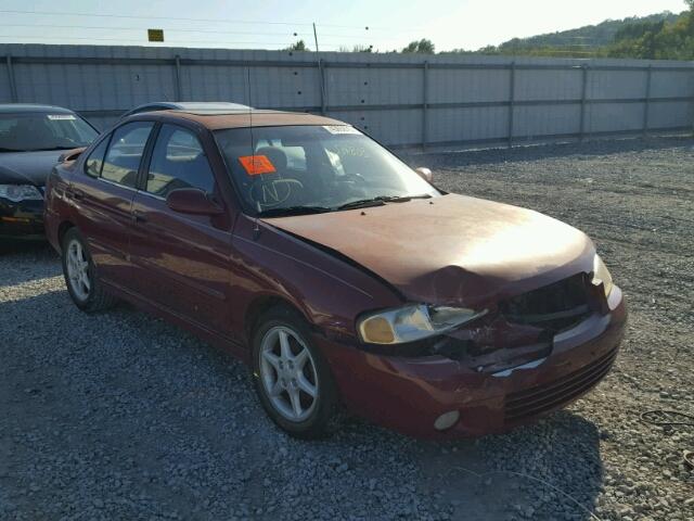 3N1BB51D7YL100079 - 2000 NISSAN SENTRA RED photo 1