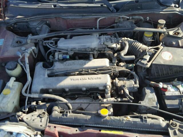 3N1BB51D7YL100079 - 2000 NISSAN SENTRA RED photo 7