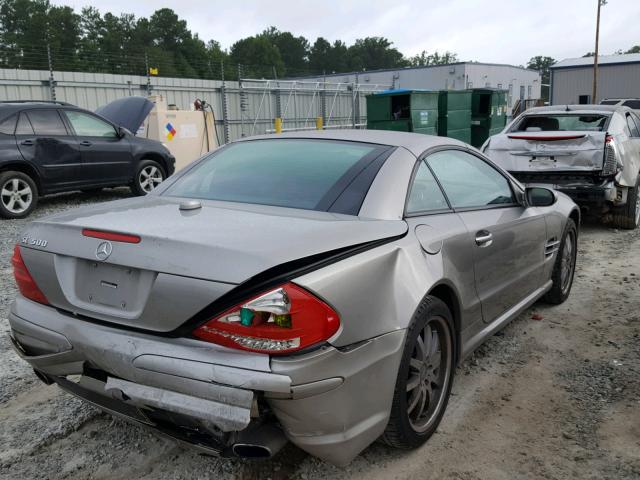 WDBSK75F14F071668 - 2004 MERCEDES-BENZ SL 500 SILVER photo 4