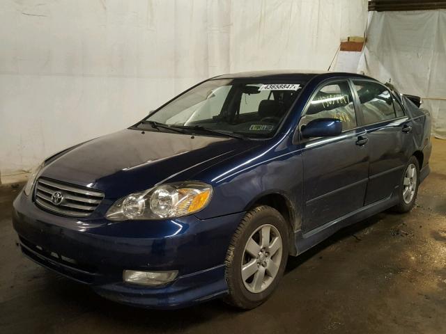 2T1BR32E74C180842 - 2004 TOYOTA COROLLA CE BLUE photo 2