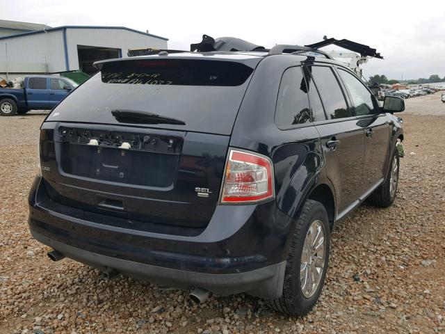 2FMDK48CX8BA46037 - 2008 FORD EDGE SEL BLUE photo 4