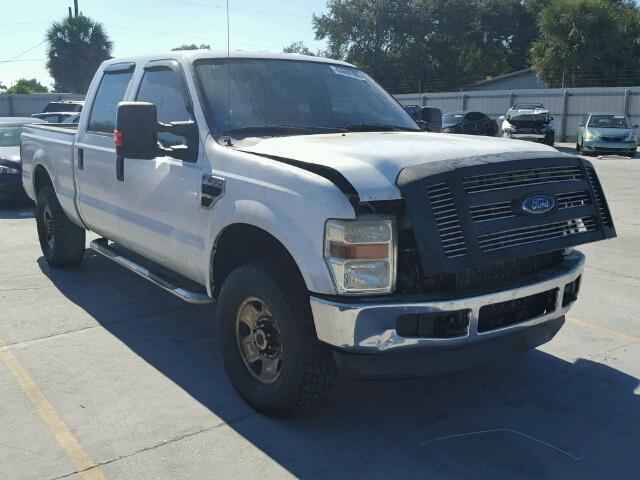 1FTSW21R98EB53085 - 2008 FORD F250 SUPER WHITE photo 1