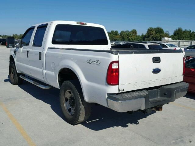 1FTSW21R98EB53085 - 2008 FORD F250 SUPER WHITE photo 3