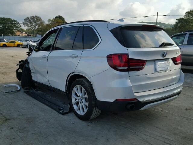 5UXKR0C54F0P12900 - 2015 BMW X5 XDRIVE3 WHITE photo 3