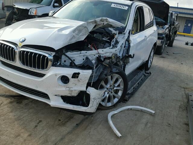 5UXKR0C54F0P12900 - 2015 BMW X5 XDRIVE3 WHITE photo 9