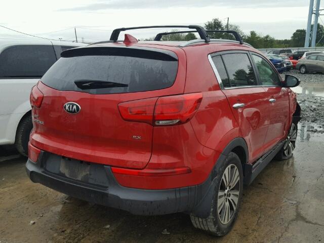 KNDPCCAC3E7578849 - 2014 KIA SPORTAGE E RED photo 4