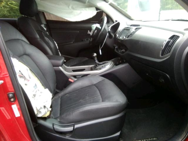 KNDPCCAC3E7578849 - 2014 KIA SPORTAGE E RED photo 5