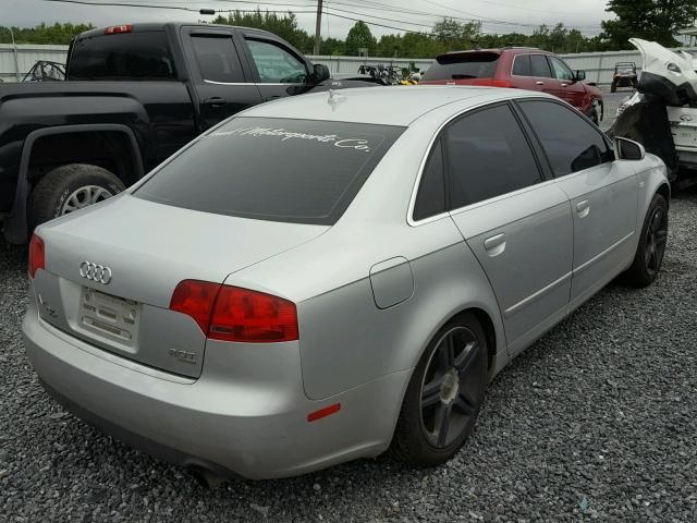 WAUDF78E57A115879 - 2007 AUDI A4 2.0T QU SILVER photo 4