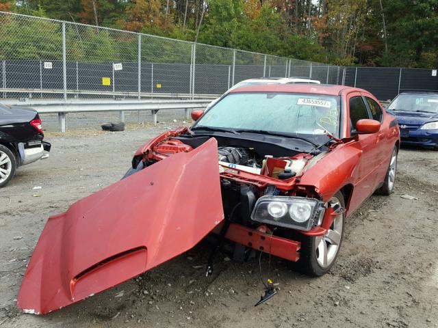 2B3KA53H76H261748 - 2006 DODGE CHARGER R/ ORANGE photo 2