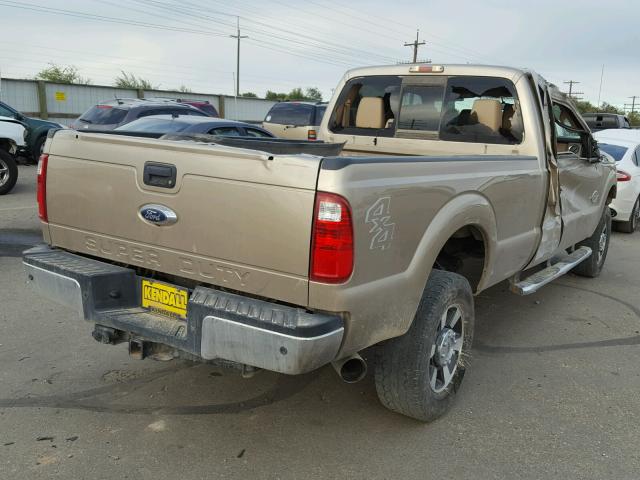 1FT8W3BT1EEB41647 - 2014 FORD F350 SUPER BEIGE photo 4