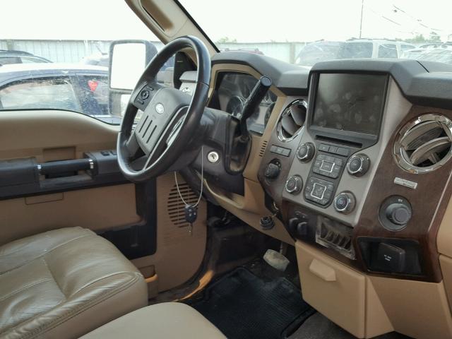 1FT8W3BT1EEB41647 - 2014 FORD F350 SUPER BEIGE photo 9