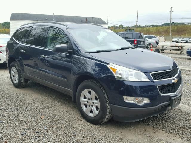 1GNKREED9BJ288046 - 2011 CHEVROLET TRAVERSE L BLUE photo 1