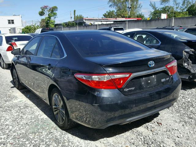 4T1BD1FK6FU158884 - 2015 TOYOTA CAMRY HYBR BLACK photo 3