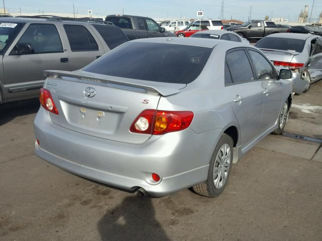 1NXBU40E09Z121094 - 2009 TOYOTA COROLLA BA GRAY photo 4