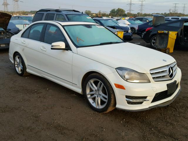 WDDGF8BB2CA613932 - 2012 MERCEDES-BENZ C 300 4MAT WHITE photo 1