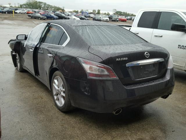 1N4AA5AP0EC453038 - 2014 NISSAN MAXIMA S BLACK photo 3