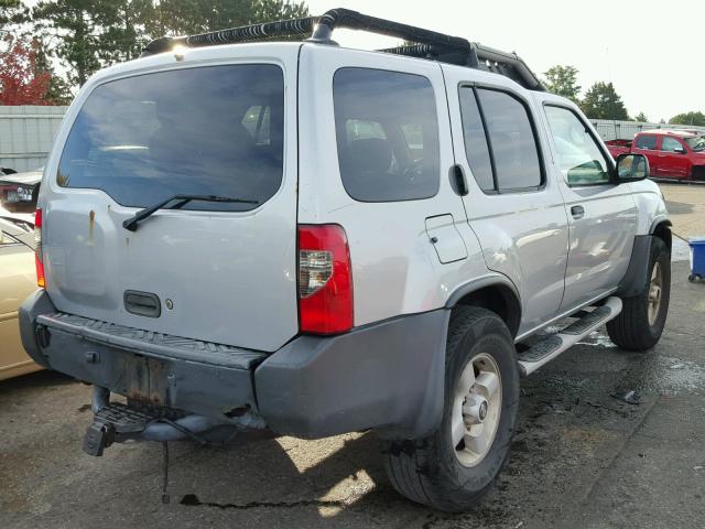 5N1ED28Y52C502144 - 2002 NISSAN XTERRA SILVER photo 4