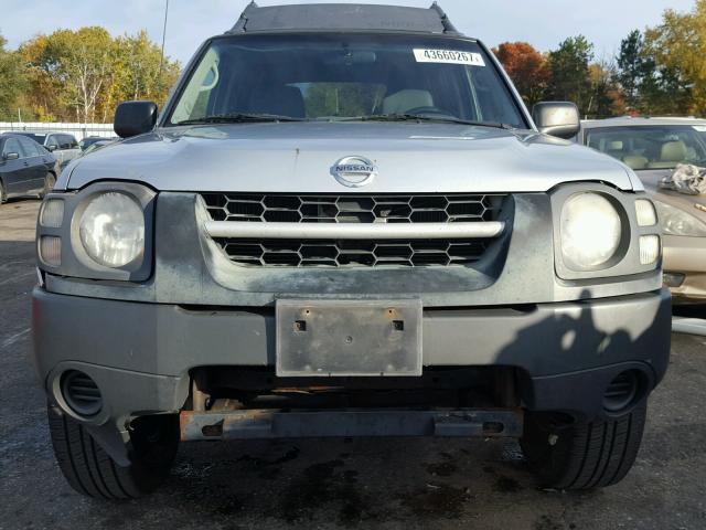 5N1ED28Y52C502144 - 2002 NISSAN XTERRA SILVER photo 9