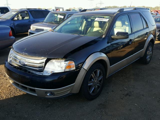 1FMDK07W08GA10435 - 2008 FORD TAURUS X E BLACK photo 2