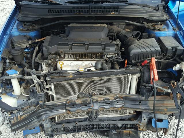 KNAFE161275006927 - 2007 KIA SPECTRA5 S BLUE photo 7