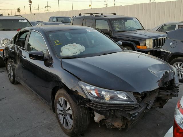 1HGCR2F38DA189014 - 2013 HONDA ACCORD LX BLACK photo 1