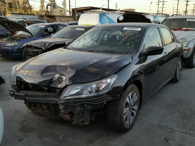 1HGCR2F38DA189014 - 2013 HONDA ACCORD LX BLACK photo 2