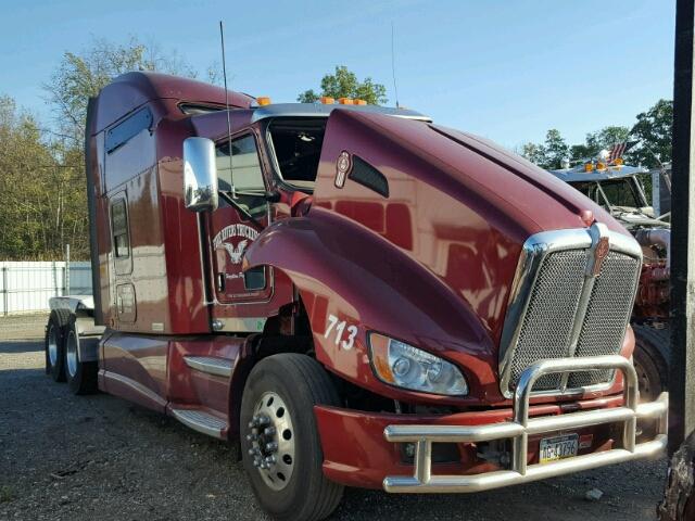 1XKAD49X7GJ487206 - 2016 KENWORTH CONSTRUCTI MAROON photo 1