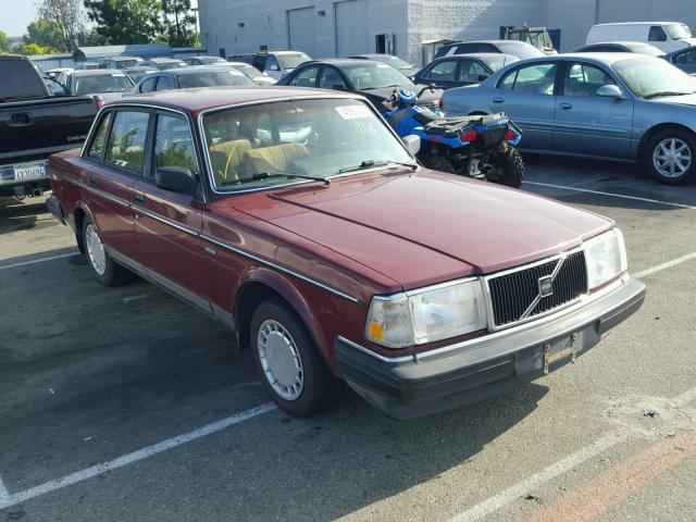 YV1AA8845L1429084 - 1990 VOLVO 240 BASE MAROON photo 1