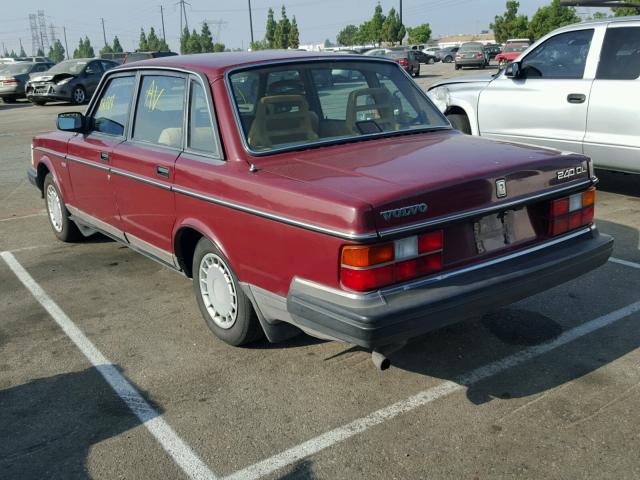 YV1AA8845L1429084 - 1990 VOLVO 240 BASE MAROON photo 3