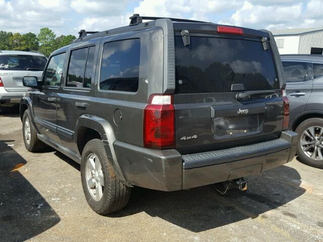 1J8HG48K06C104516 - 2006 JEEP COMMANDER GRAY photo 3