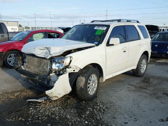 4M2CN8HG6BKJ07098 - 2011 MERCURY MARINER PR WHITE photo 2