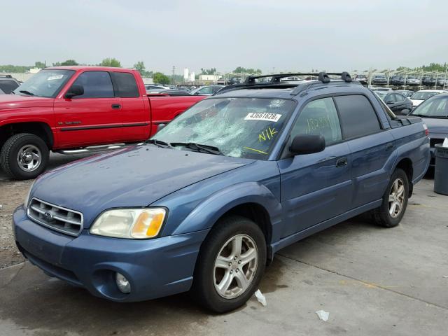 4S4BT62CX57104029 - 2005 SUBARU BAJA SPORT BLUE photo 2