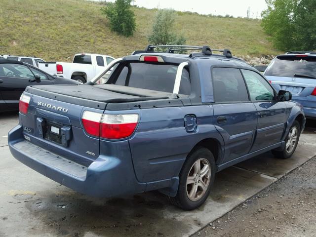 4S4BT62CX57104029 - 2005 SUBARU BAJA SPORT BLUE photo 4