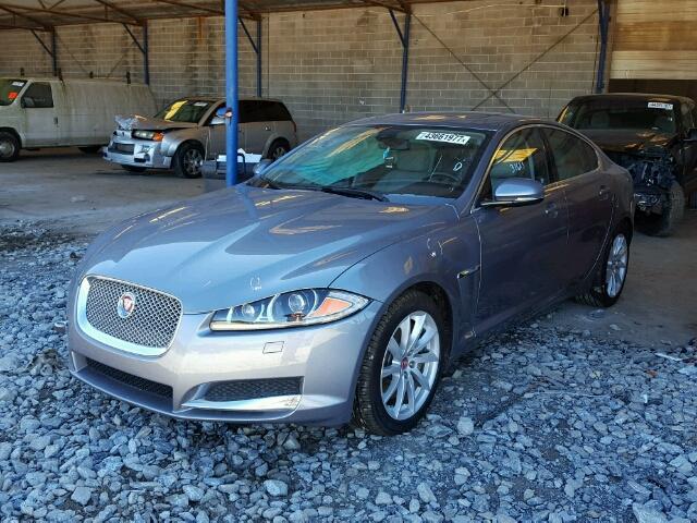 SAJWA0ES6EPU09587 - 2014 JAGUAR XF GRAY photo 2