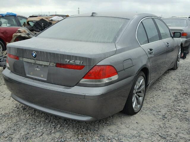 WBAGL63493DP62454 - 2003 BMW 745 GRAY photo 4