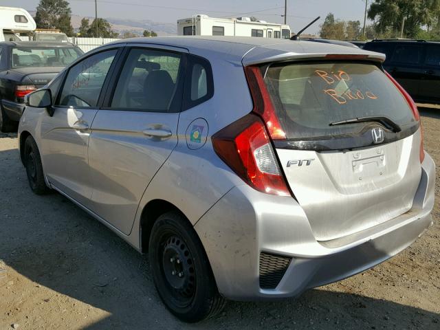 JHMGK5H54GS009447 - 2016 HONDA FIT LX SILVER photo 3