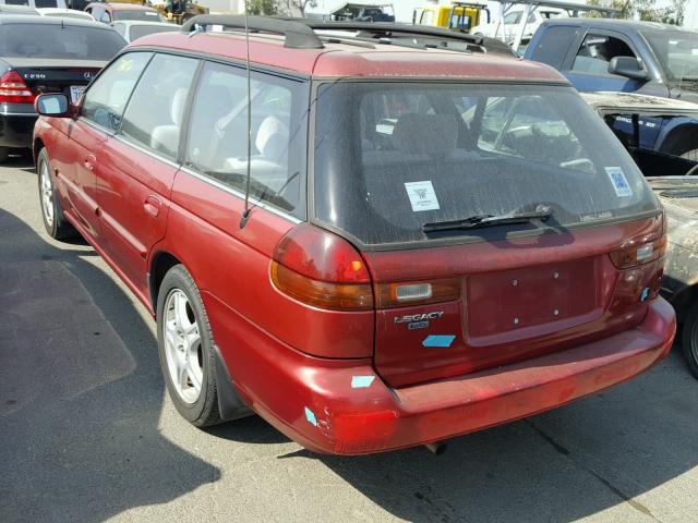 4S3BK655XS7327011 - 1995 SUBARU LEGACY RED photo 3